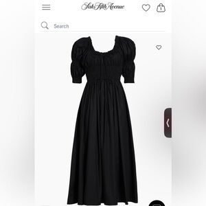Doen black ischia dress